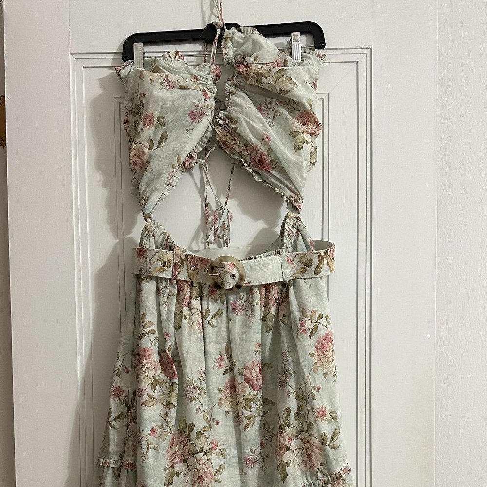 The Penny Dress Midi in Tapestry Rose by V Chapman